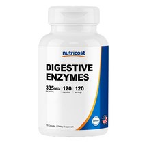 뉴트리코스트 Digestive Enzymes 효소 335mg 캡슐 120캡슐 1서빙 335mg 120회분 Digestive Enzymes Capsules [120 CAPS]