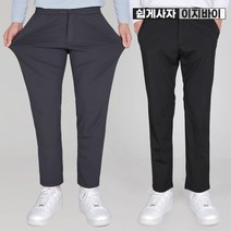 이지바이 탄성이 절로 남성 하프 밴딩 슬랙스 바지 KP32LP007M