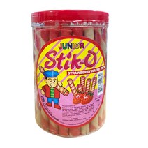 Junior Stik-O Strawberry Waffer Stick 스틱오 딸기 웨이퍼 스틱
