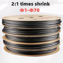 2:1 블랙 1 2 3 5 6 8 10mm 직경 열 수축 열수축 튜브 튜브 슬리브 랩 와이어 판매 DIY 커넥터 수리, 02 5 Meter_10 8mm
