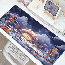 키보드 팜레스트 손목 받침대 마우스 쿠션 보호대 거치대 게이밍 Maplestory-용 액세서리 패드 컴퓨터 노트북 게이머 확장 매트 애니메이션 고무 테이블, [08] 1000x500x3mm, [11] CN025242  (11), 1개