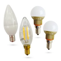E14 E17 작은 꼬마 소형 전구 램프 LED 미니 크립톤 촛대구, (E14)LED촛대구-주광색
