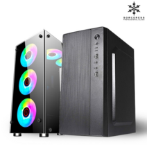 소서리스 조립컴퓨터 200GE 사무용 롤 카트라이더 스타 마인크래프트 어몽어스 로블록스, 검정