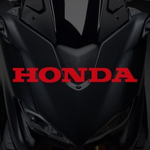 혼다 HONDA 레터링 로고스티커 오토바이 방수데칼, 250x32mm, 실버