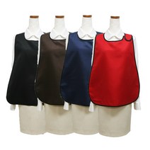 쿡셰프 벨크로 손님용 간이 앞치마 4종 택1, 블랙