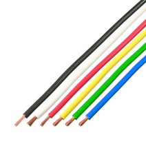 일본직발송 10. 쿄와 하모넷 (KYOWA HARMONET) KYOWA HARMONET 단심 비닐 코드 VSF 0.75SQ 1MX6 색상 블랙, 0.75SQ  블랙 화이트 레드 옐로, 0.75SQ  블랙 화이트 레드 옐로