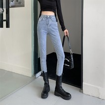 위위브렌 여성용 허리 스판 스키니진