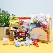 단체 선물용 과자 간식세트 개별 과자 포장 구디백 5개 세트