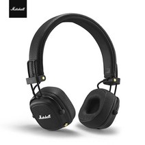 MARSHALL-MAJOR III 무선 헤드폰 블루투스 헤드셋 액티브 노이즈 캔슬링 이어버드 게임용 이어폰, Black
