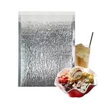 은박 보냉팩 보냉백 빙수 디저트 배달 봉투 아이스크림 100매, 550x500+40 100매