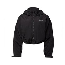 여성 바람막이점퍼 등산 방수 바람막이자켓 세련된 블랙 카키 후드 크롭 재킷 탑 야외
