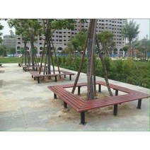 수목 보호 벤치 의자 공원 야외 나무 둘레 야외 테라스, A. 2Mx2M