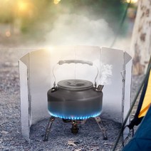 무중력® 8칸 버너 바람막이 윈드스크린 취사 기름막이, 8단