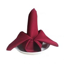폴리 에스터 천 냅킨 6 개 48cm x 48cm 홈 호텔 식탁 냅킨 웨딩 파티 크리스마스 저녁 식사 테이블 장식, 버건디