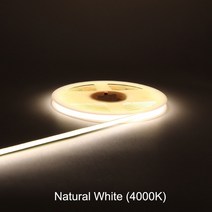 모니터조명 LED책상스탠드 공부등 8mm 5mm 와이드 코브 LED 스트립 조명 DC 12V 24V 빨간색 녹색 얼음 핑크 옐로우 따뜻한 차가운 흰색 테이프 바 CRI 90 가정, Natural white+DC 12V 5mm PCB+3
