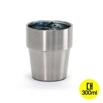 퀸센스 컵 2중 물컵 이중스텐물컵 스테인레스컵 대 1P, 본상품선택