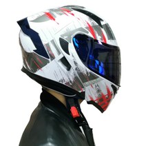 시스템헬멧 여름 클래식 스쿠터 풀페이스 통풍 여름, 은속도차거울