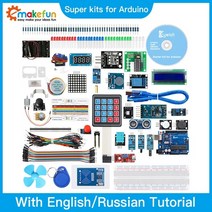 해외 Emakefun RFID 스타터 Diy 키트 Arduino UNO R3 블루투스 모듈 34 레슨 솔더 프리 스크래치 Mbl, 러시아, One Size