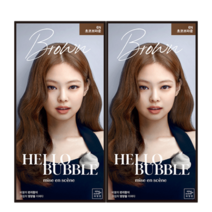 미쟝센 올뉴 헬로버블 염색약 12종 염모제, 6N 초코브라운, 2개