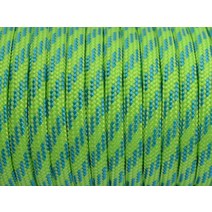 7 스트랜드 코어 550 파운드 파라코드 낙하산 코드 랜야드 밀 스펙 타입 III-100 피트 (다크 커피(70#))166763, Neon Green+sky Blue(98#)