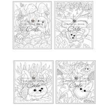 시니어컬러링북 성인색칠공부 태교 수채화도안 수채화 스티커 컬러링북 35마리의 아기 동물: 놀랍도록 귀엽고 사랑스러운 아기 동물 30마리가 수록된 3권