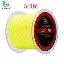 볼링 아대 볼링용품 손목신제품 2019 M 300M 500M 4 가닥 8-80LB 꼰 낚싯줄 PE 다목적 브레이드 라인 와이, 10 Yellow 500M_12 41LB 0.32MM
