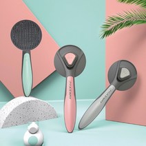 원터치애견 강아지빗 고양이빗 고양이 브러쉬 강아지 브러쉬 털제거 단모종 장모종 슬리커브러쉬, 로맨틱 사쿠라