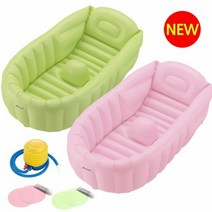 릿첼 NEW 소프트 베이비 욕조 L (수리용 패치 포함), 그린 499244