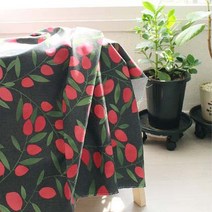 (천마마) 옥스포드크렌베리(퀼트앞치마 에코백 이불 가방), 레드