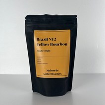 커피 원두 맛있는 고소한 산미없는 싱글오리진 도매 납품 메종드커피로스터스, 브라질 옐로우버번 ny2, 200g + 200g, 에스프레소머신, 200g