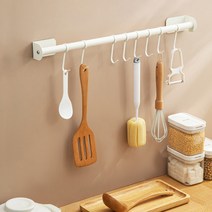 무타공 행거레일 주방걸이 50cm, 행거레일 주방걸이 블랙, 1개