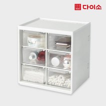 [다이소]내용물 확인가능 6칸 미니 서랍장 -1029475, 1개