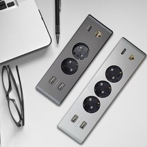 인채널 빌콘 픽스 멀티 LAN HDMI 2구 3구 빌트인콘센트 모음 USB 매립형콘센트, B_픽스 멀티 3구/실버_BBF631