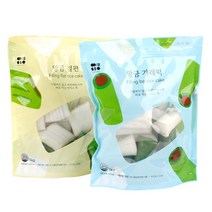 떡한입맛 굳지않는 흰/모싯잎 팥앙금 절편1kg+가래떡1kg