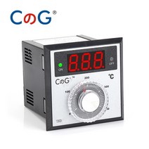 디지털 온도 조절기 전원 컨트롤러 TED 72x72mm K J PT100 타입 AC 220V 110V 24V 380V 노브 0-100 300 400 600 도, 01 220V
