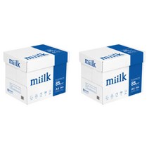 한국제지 밀크 복사지 사무실용지 a4 에이포 85g 2500매, 밀크 a4 85g 2500매