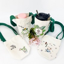 기타 국내산 에코 텀블러백 [단품] 꾸미기 - 1인세트(10종 중 택1), 5. 무지