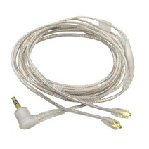 이어폰 신제품 Shure SE215 SE315 SE846 이어폰 용 마이크 케이블 MMCX SE535 교체용 실버 도금 케이블 아이폰 안드로이드용, 2. Black