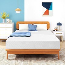 풀 매트리스 30.5cm(12인치) 메모리 폼 매트리스 침대 박스 포함 미디엄 단단함 녹차 및 쿨링 젤 주입 CertiPUR-US 인증 미국 제조 395950