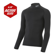 언더테크 액티브 엘리트 웜 컴프레션 L/S 목크 UTM011 [검정/발열]