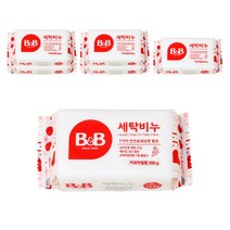 비앤비 유아의류용 세탁비누 카모마일, 18개, 200g