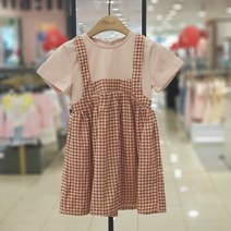 치크 *2023new* 매일 손이 가는 시원발랄한~ 다크 인디 핑크 다이마루 체크 원피스 [동아수성점]