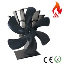 화목난로 연통 캠핑 가정용 화덕 소각로6Blade Heat Powered Stove Fan Mini Fireplace Log Wood Burner Ec, 01 YL605 A