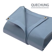 방염 PVC 립스탑 옥스포드 그라운드시트 방수포 캠핑 바닥 타포린 천막 바람막이 텐트 주문제작, 그레이