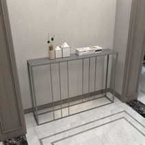 철제 복도 콘솔 슬림 큰솔 얇은 틈새 선반 장식장 테이블, 120x20x75cm 화이트