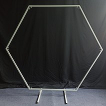 럭셔리 웨딩 브라이덜샤워 파티 용품 캔들 홀더 촛대 서클 야외 장치 프레임, 1 Meter(3.28 Feet)_White Hexag