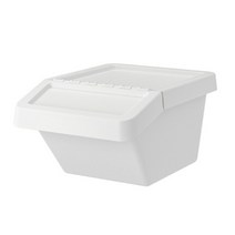 이케아 SORTERA 소르테라 분리수거함+뚜껑 37L, 화이트 37L 902.558.98, 화이트 37L 902.558.98
