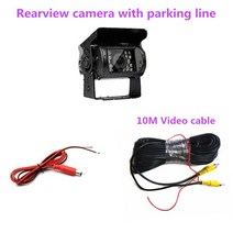 무선후방카메라 화물 탑차 백업 카메라 어라운드뷰 방수 차량 전방 및 후방 트럭 버스 야간 투시경 스마트폰 네비게이션 후방카메라, Reverse with10Mcable