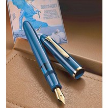 [1200 한정품]펠리칸 PELIKAN 만년필 특별 생산 클래식 M120 아이코닉 블루 GT Classic M120 Iconic Blue 24K EF 사이즈 120BL