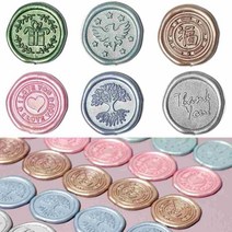 청첩장 실링왁스 스티커 봉투 씰링 도장 인장 결혼식 선물포장 다꾸 봉투 도장